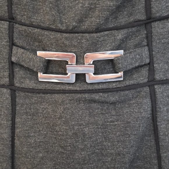 White House Black Market Charcoal Mini Dress - Picture 3 of 3